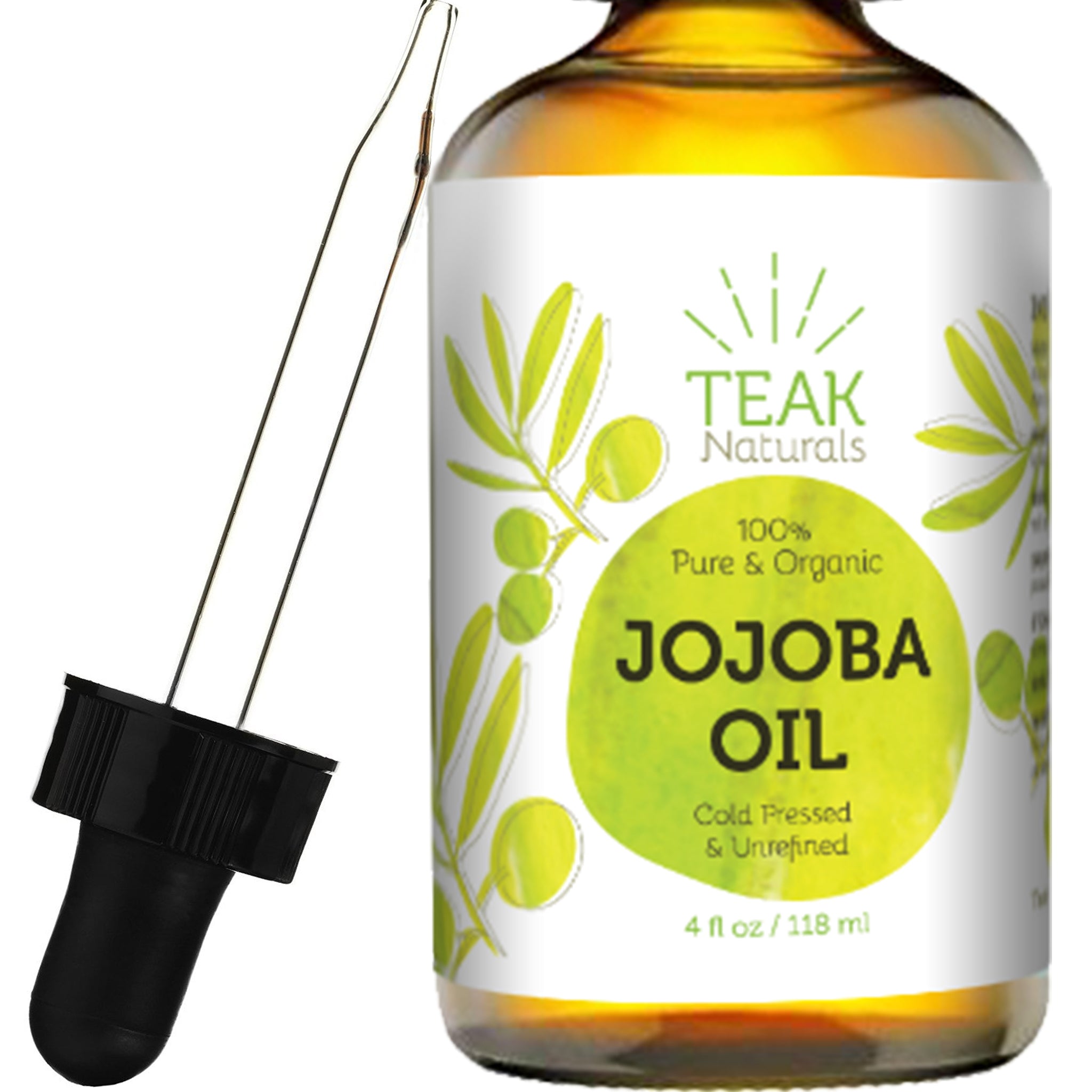 Organic Jojoba Oil - 4 oz Teak Naturals Organic Jojoba Oil - 4 oz Teak Naturals