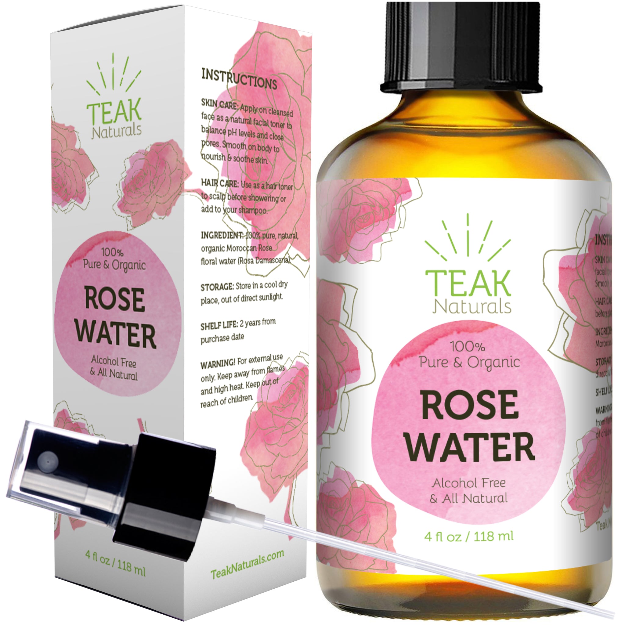Generic Organic Rose Water For Cooking Food Grade Natural Moroccan Rosewater  Best Complete Facial & Skin Toner Hair Oil Moisturizer And Cleanser Face  Wash - Price in India, Buy Generic Organic Rose